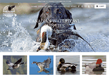 Tablet Screenshot of canadianwaterfowlsupplies.com